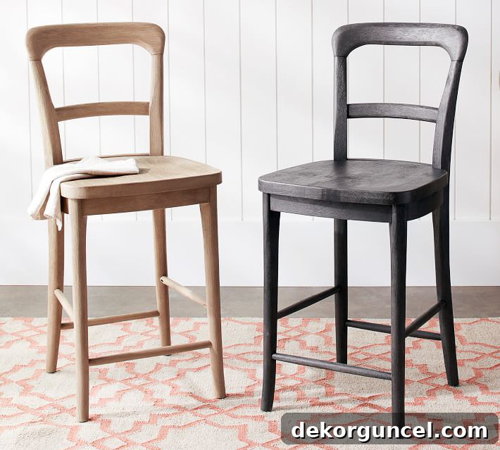 Choosing Kitchen Counter Stools Essential Tips And Favorite Selections 17 These simple curved back counter stools are inexpensive but don't look cheap!