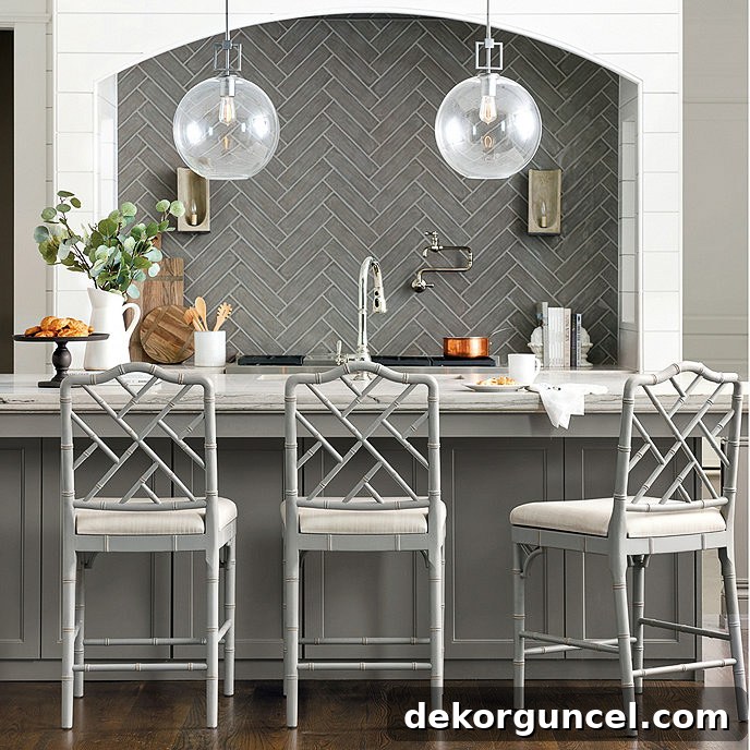 Choosing Kitchen Counter Stools Essential Tips And Favorite Selections 18 Love the gorgeous Chippendale design on the chair backs of these counter stools!
