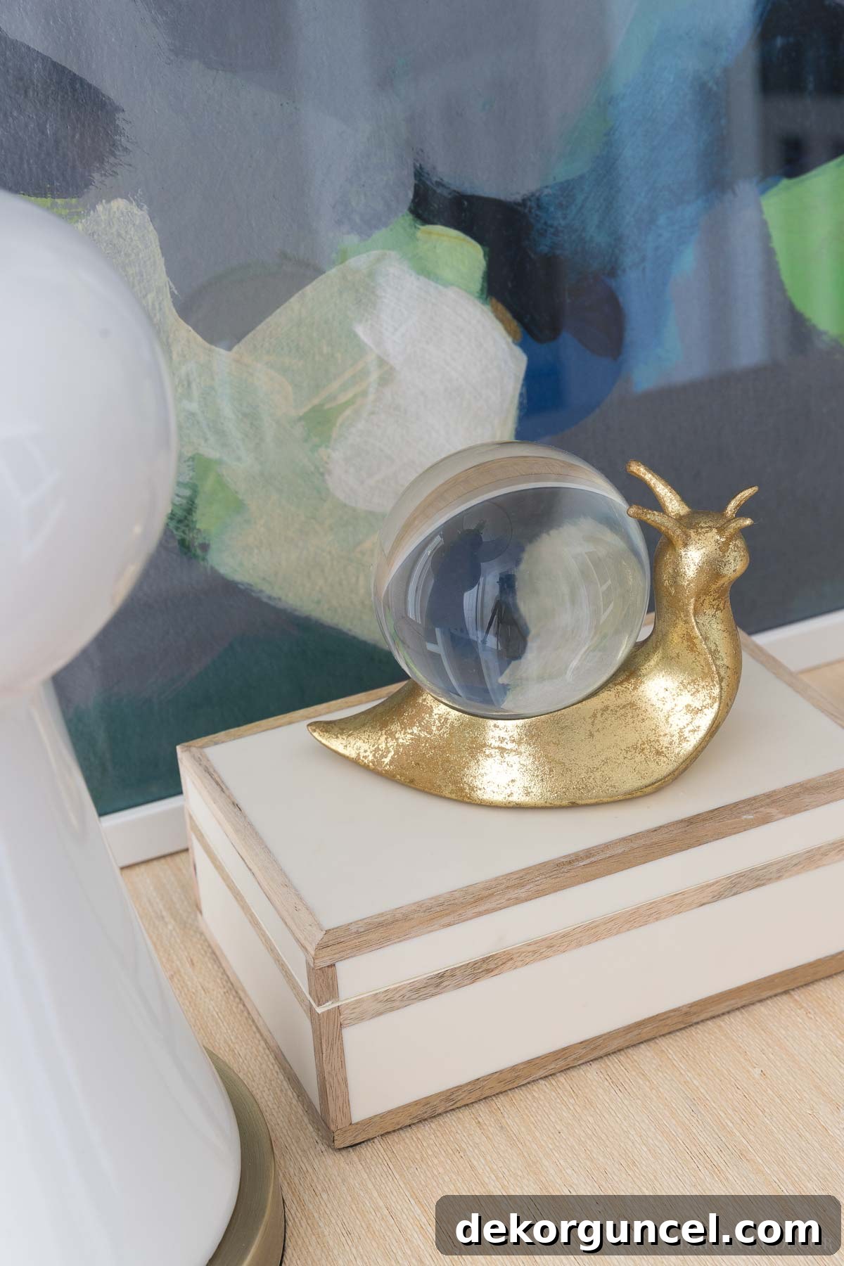Entryway Transformation Before and After Decor Ideas 13 This decorative brass snail on my entryway console is one of my favorite accessories!