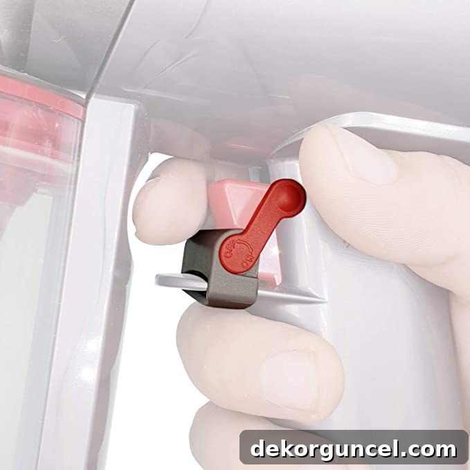 Shark vs. Dyson Cordless Showdown 12 A clever on/off clamp attachment for Dyson cordless vacuum triggers, offering a solution for users who prefer not to hold down the trigger continuously.