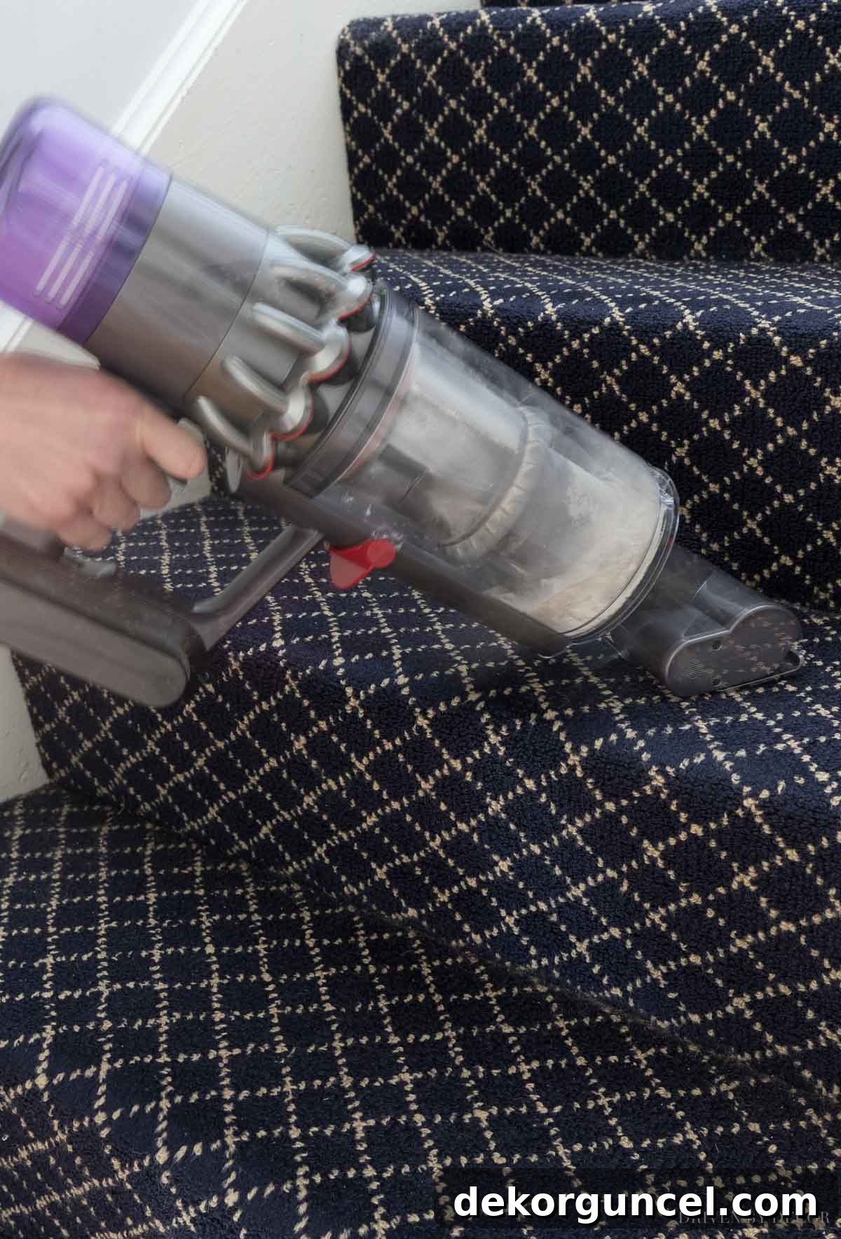 Shark vs. Dyson Cordless Showdown 14 The Dyson cordless handvac, equipped with its mini motorized tool, is an indispensable attachment for deep cleaning stairs and upholstery with ease.