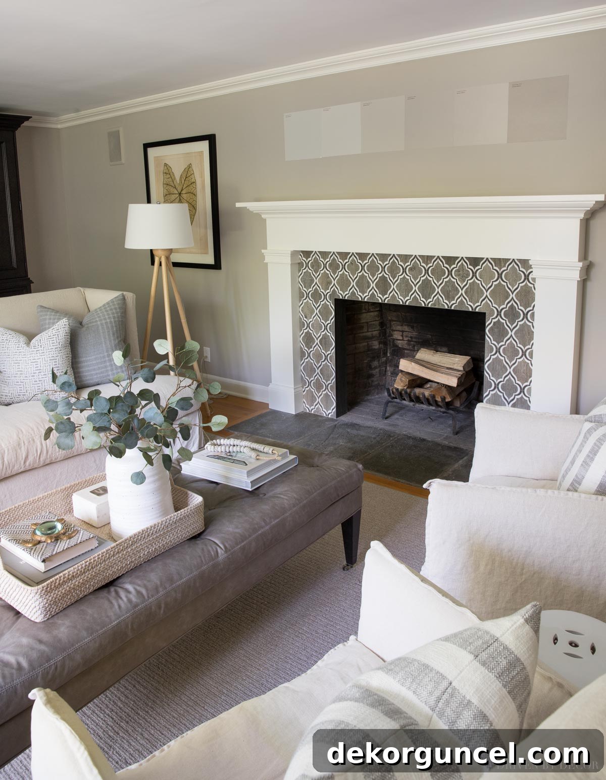 Sherwin Williams Anew Gray Paint Color Review 13 I love these paint color samples you can stick on the wall!