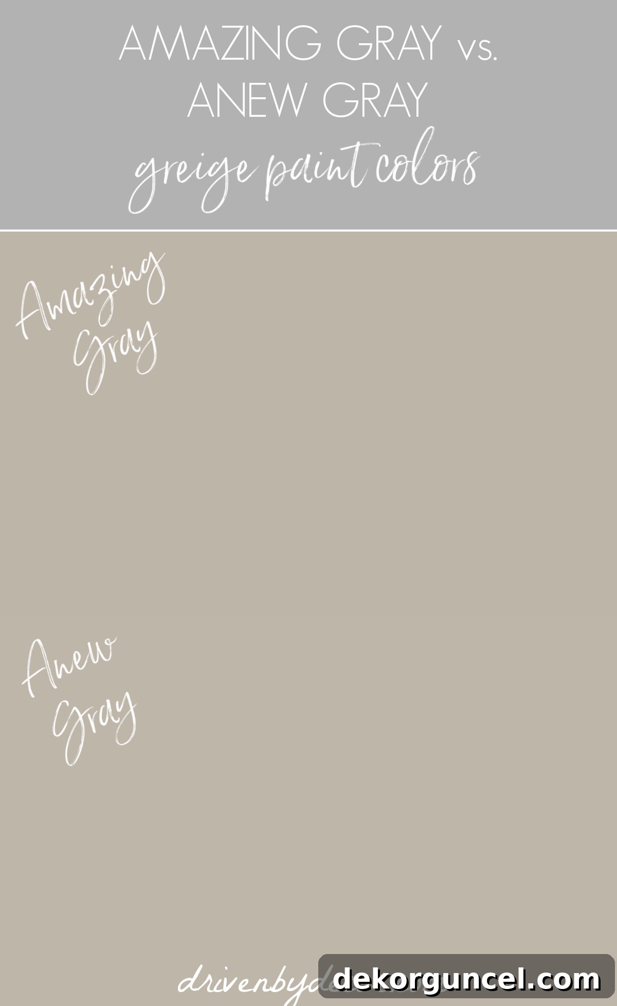 Sherwin Williams Anew Gray Paint Color Review 14 Amazing Gray vs. Anew Gray greige paint colors