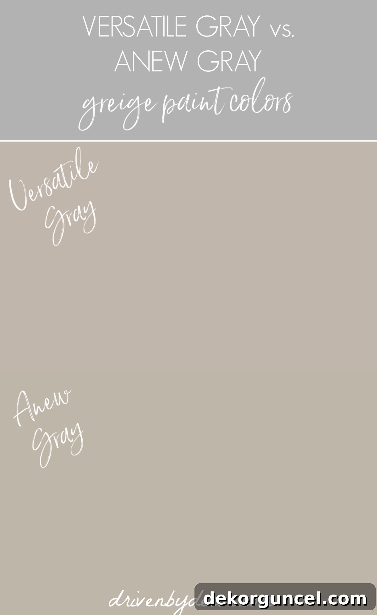 Sherwin Williams Anew Gray Paint Color Review 15 Versatile Gray vs. Anew Gray greige paint colors