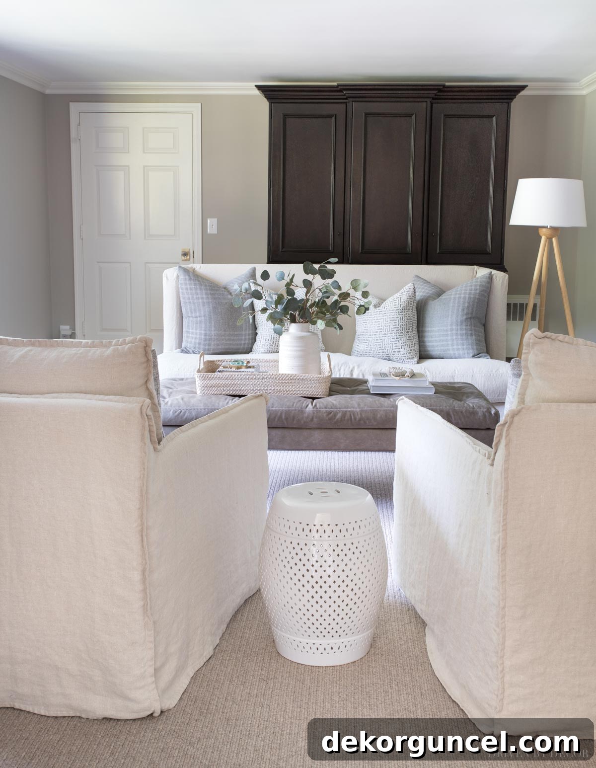 Sherwin Williams Anew Gray Paint Color Review 6 Our living room painted in Sherwin Williams Anew Gray
