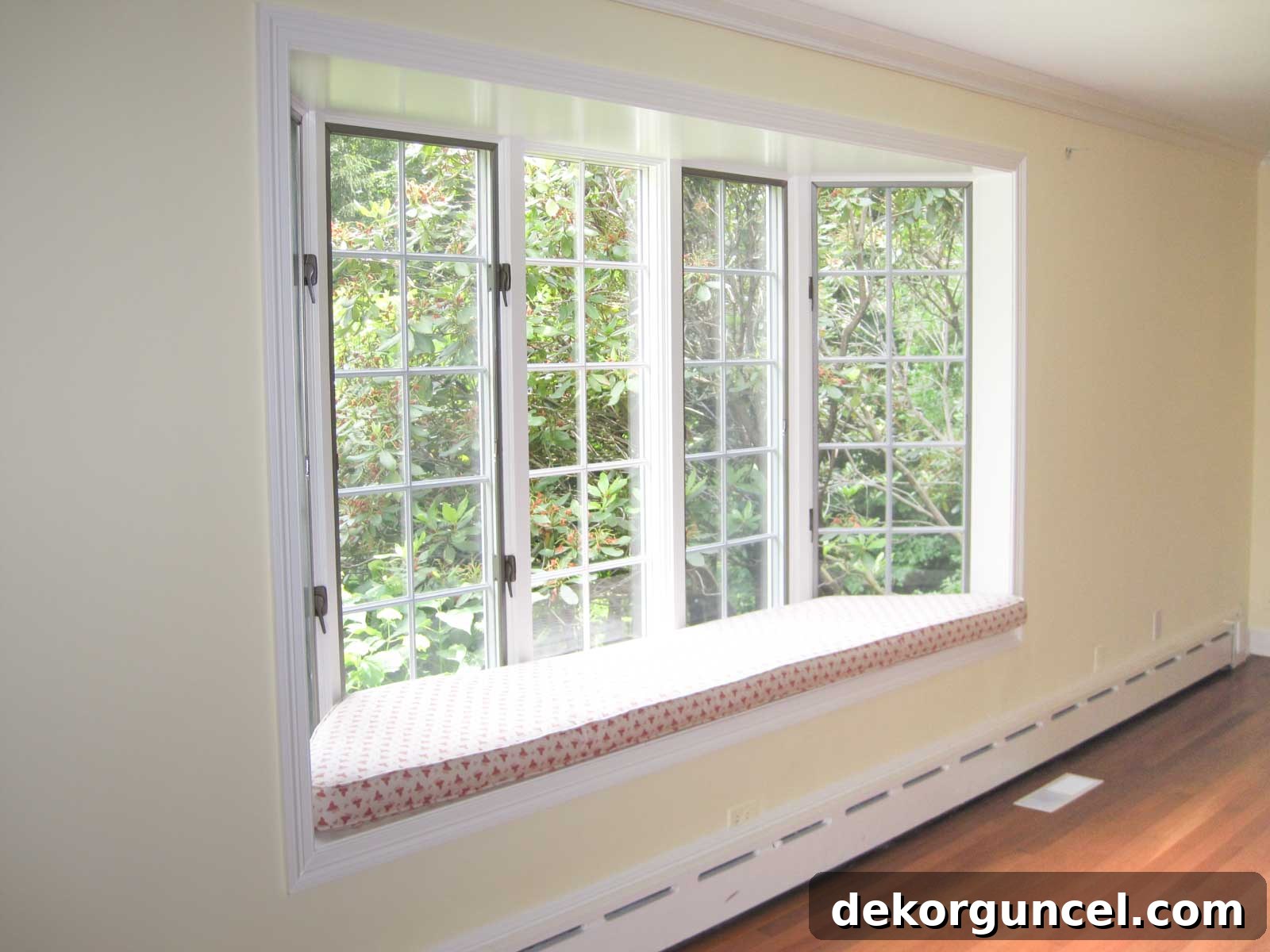 Sherwin Williams Anew Gray Paint Color Review 10 Our living room window seat before we remodeled!