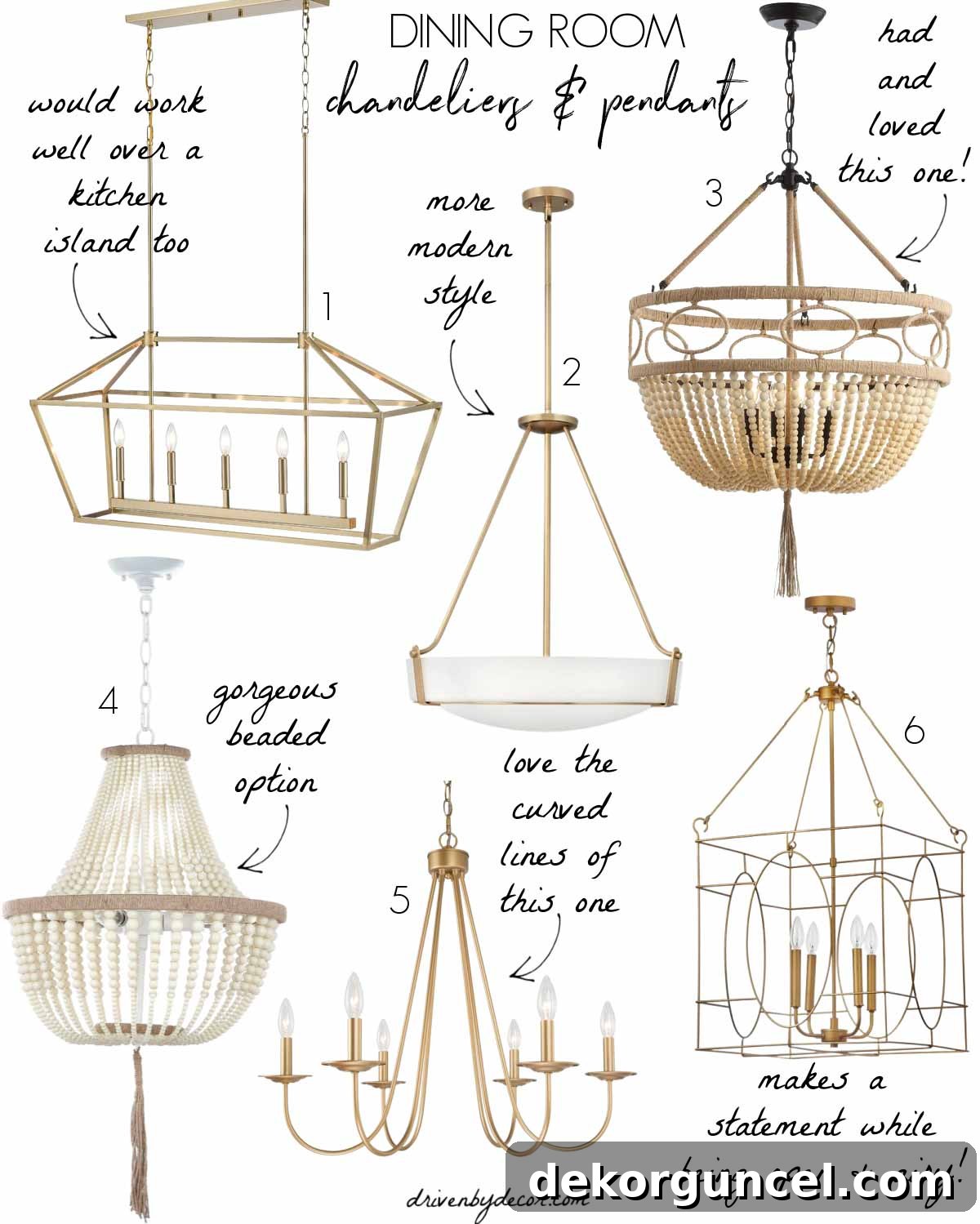 A curated collection of stunning dining room chandeliers and pendants, perfect for modernizing any space.