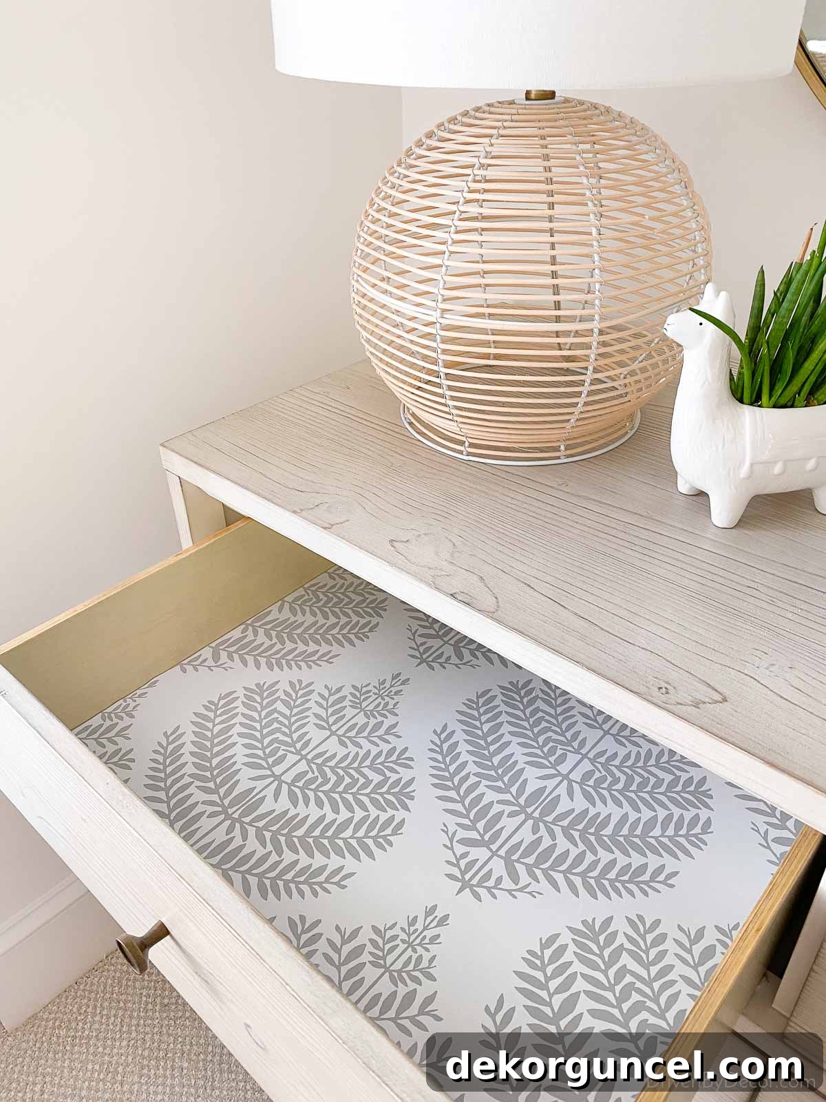 10 Creative Wallpaper Ideas for a Stunning Home Makeover 9 A creative wallpaper idea: use peel and stick wallpaper to line your drawers for a fun pop of color and pattern.