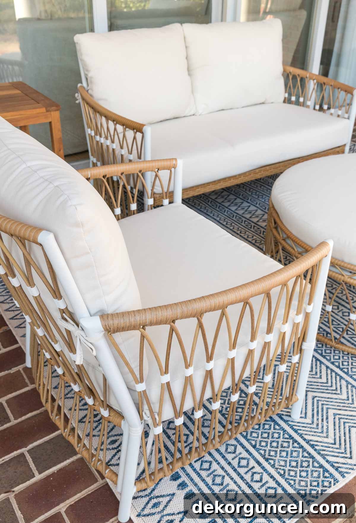 Patio furniture with a Serena & Lily look for less!