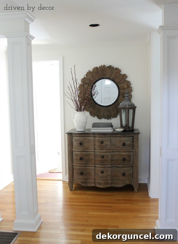 Our entryway before our makeover