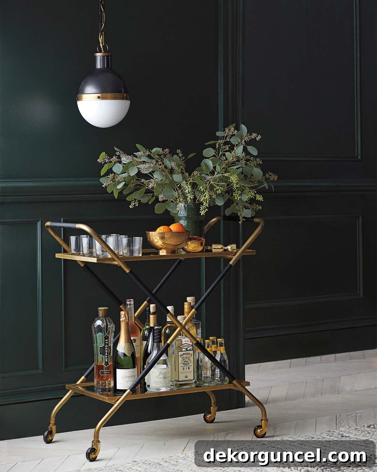 The 8 Hottest Home Decor Trends Defining 2022 17 Creating upscale home bars is a defining 2022 design trend, perfectly exemplified by this elegant bar cart