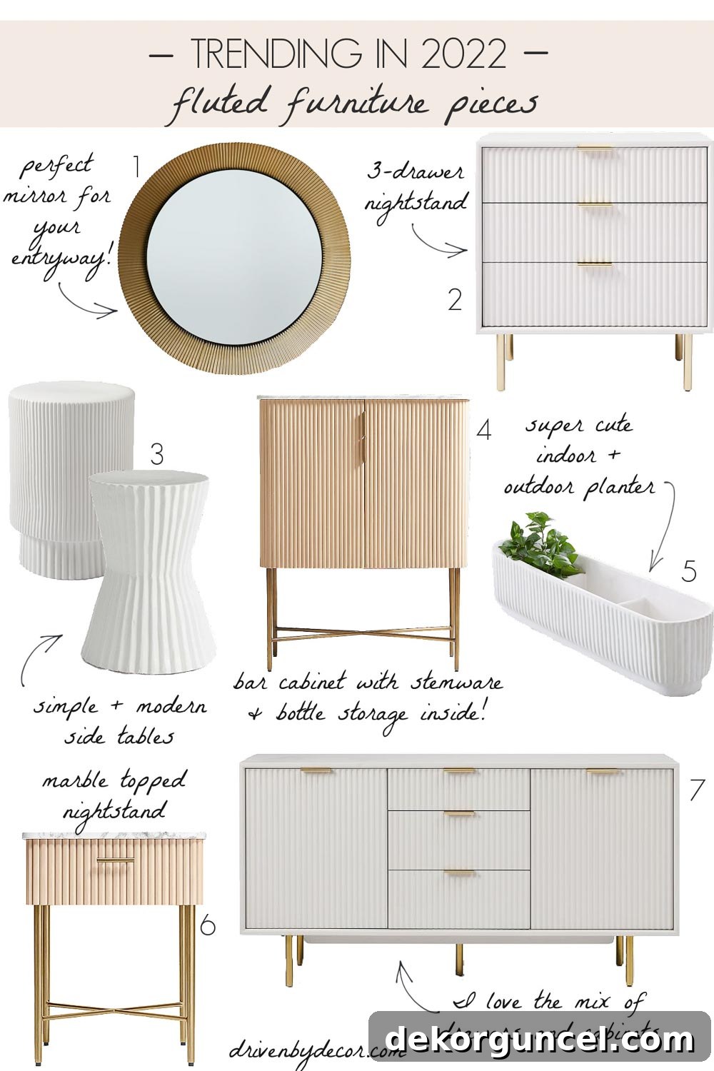 The 8 Hottest Home Decor Trends Defining 2022 25 Fluted furniture is a standout among the top home trends for 2022