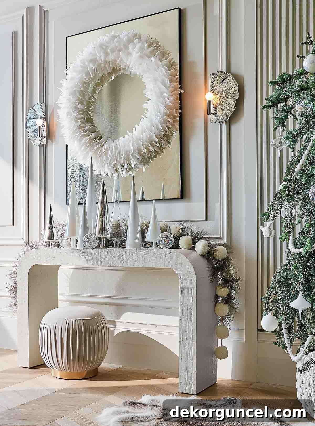 The 8 Hottest Home Decor Trends Defining 2022 10 This elegant curved console table is a highlight of the 2022 home design trend!