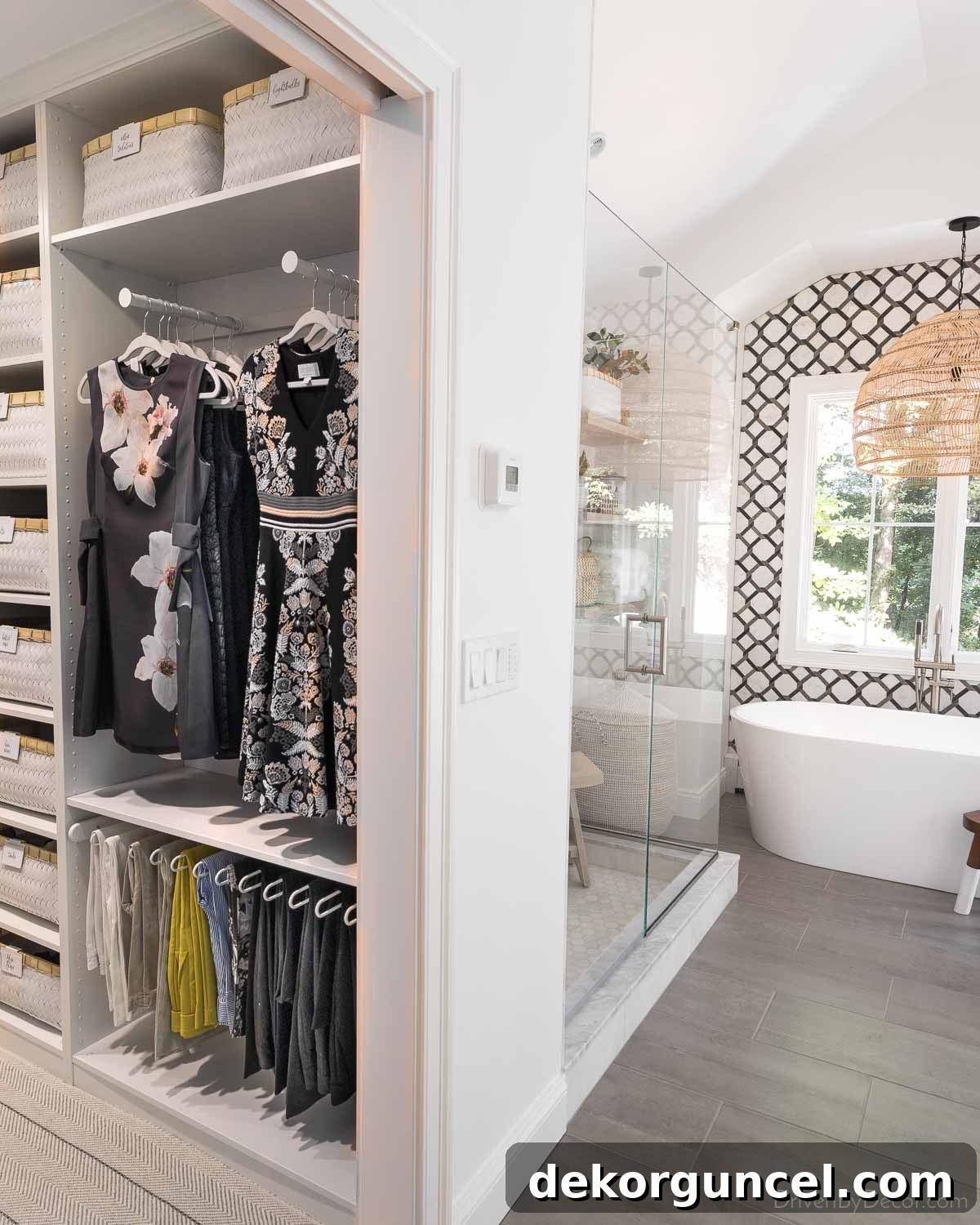 A visual comparison of our IKEA PAX closet system and how it stacks up against the Elfa system in terms of design and functionality.