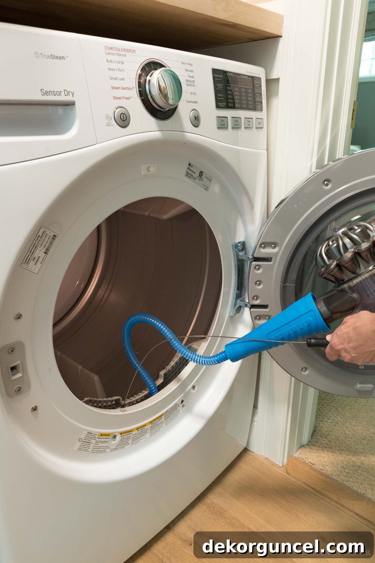 Favorite cleaning tool for safely removing lint from inside your dryer