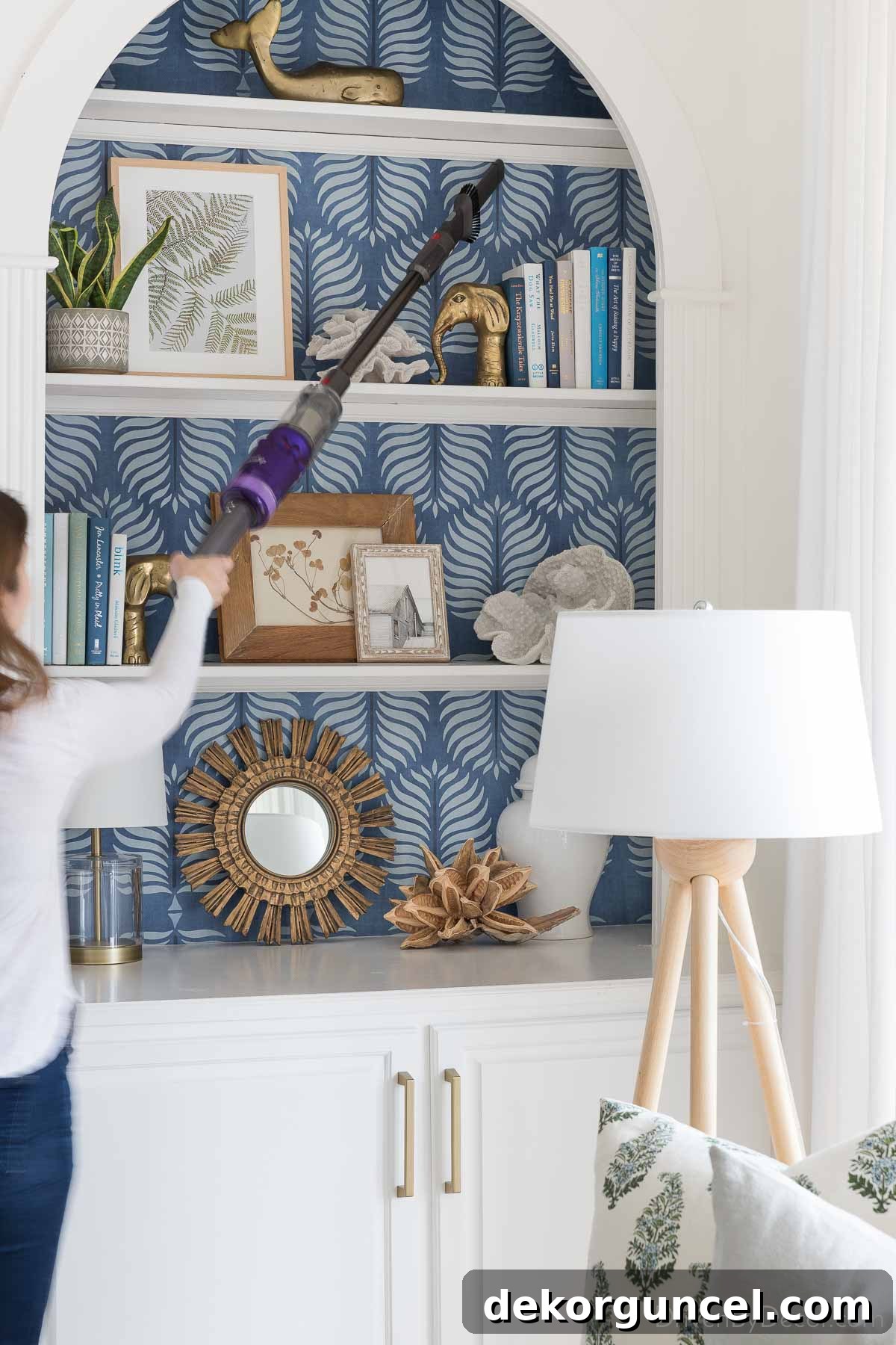 Favorite cleaning tools for vacuuming hard to reach spots and high areas like cobwebs