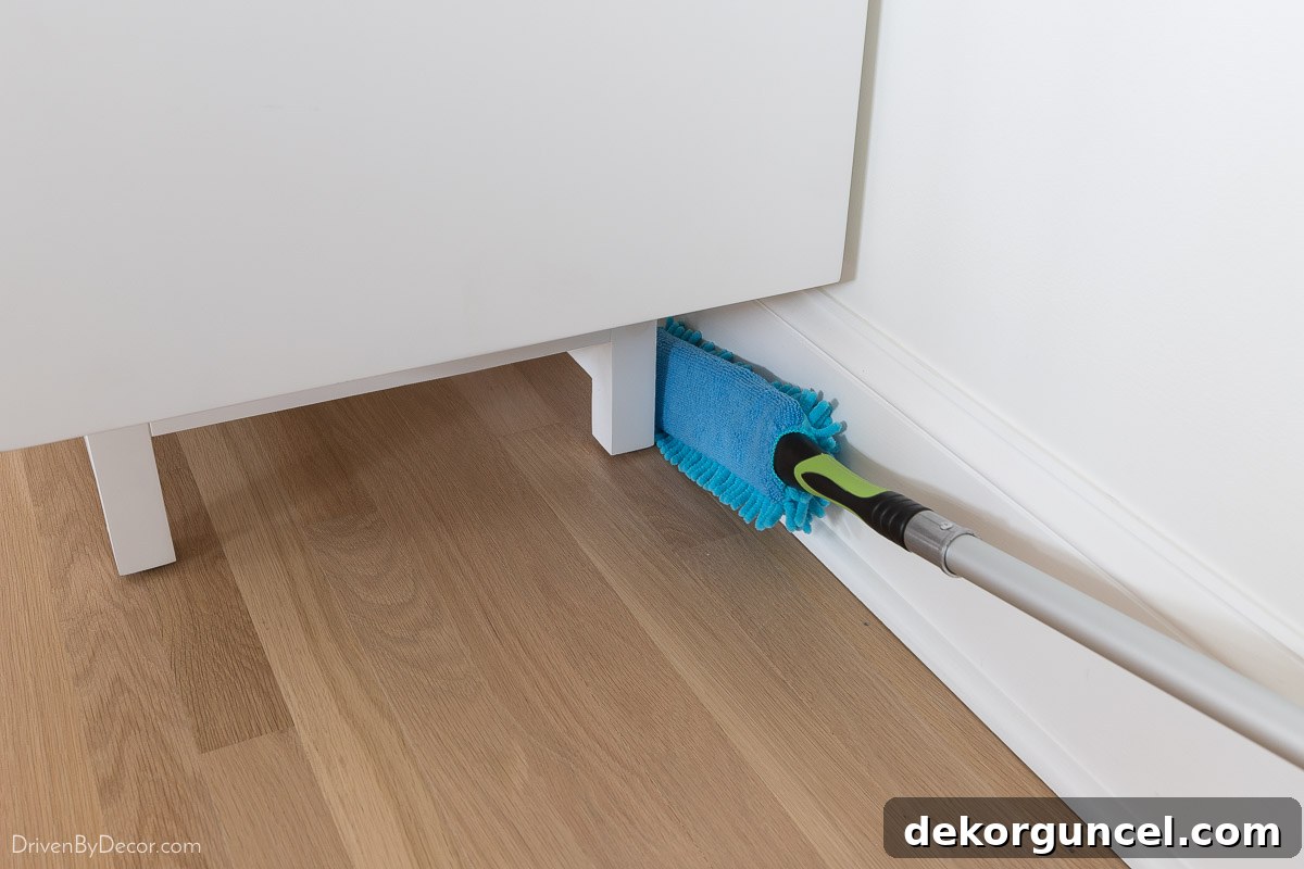 Favorite cleaning tool for cleaning behind furniture and hard-to-reach areas