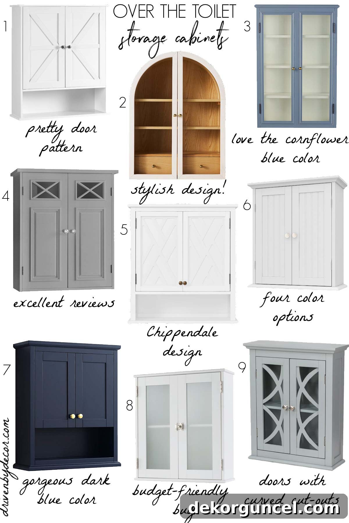Unlock Vertical Space: Over-The-Toilet Organization 3 Over the toilet storage cabinets