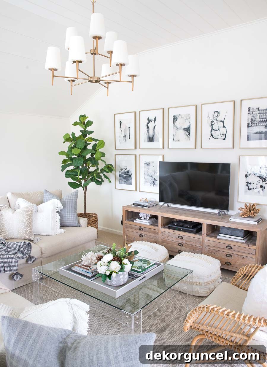 Maximize Your Living Room Corners 10 Brilliant Ideas 3 Of all the living room corner ideas, this is my fave - a faux fiddle leaf fig tree in a woven basket!