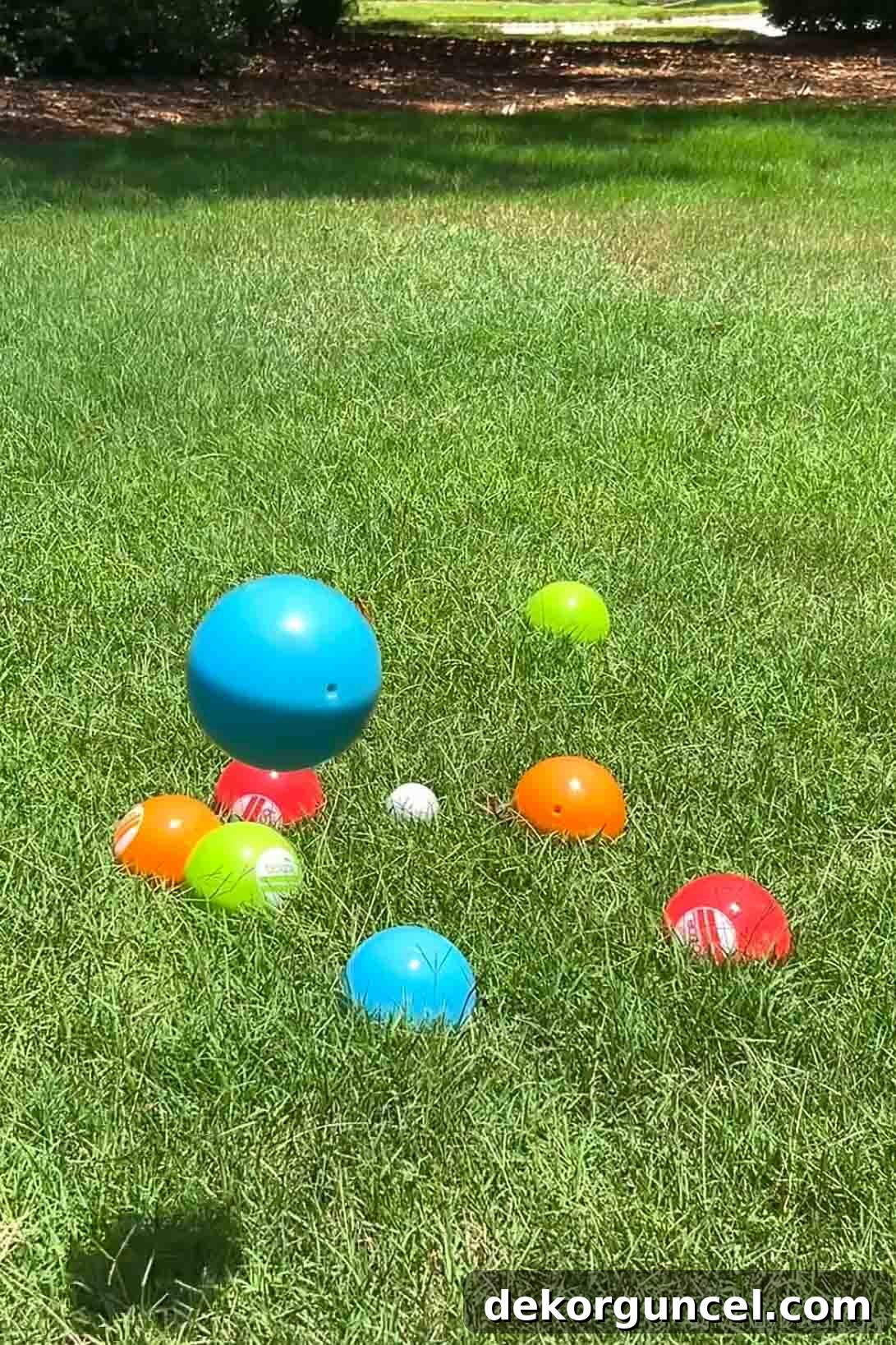 Soft bocce ball set, a perfect backyard game for all ages and a great Father's Day gift.
