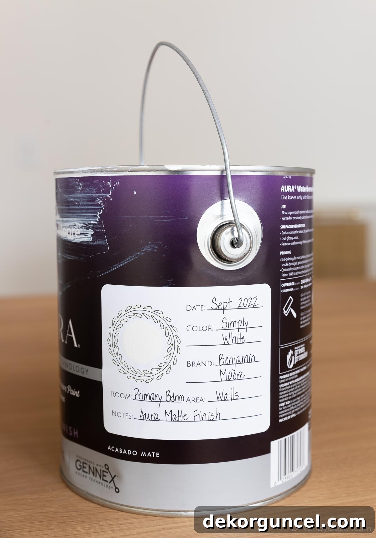 Master Room Painting: 10 Easy Steps for a Perfect Finish 33 Label on paint can