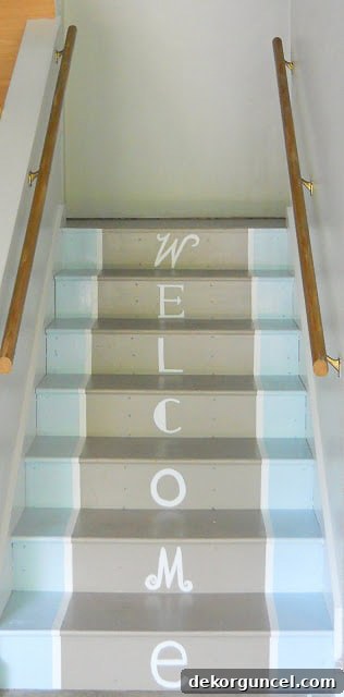 Painted stairs