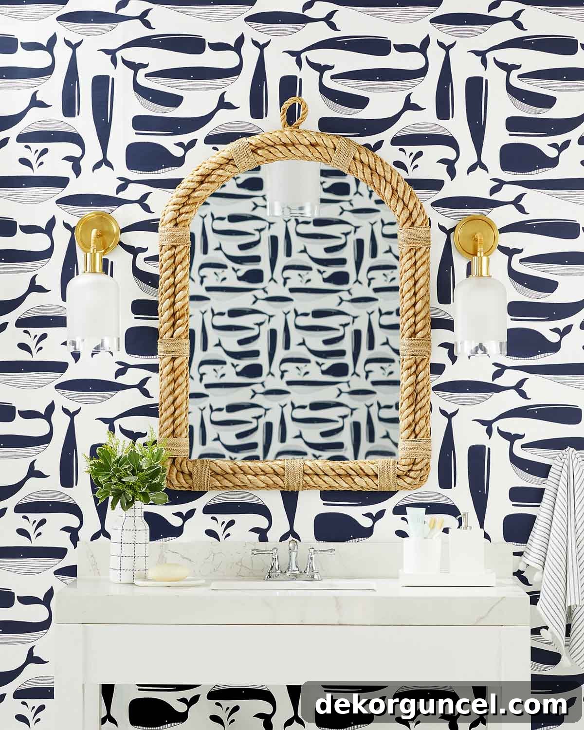 Powder room mirrors - great tips on choosing the right size!