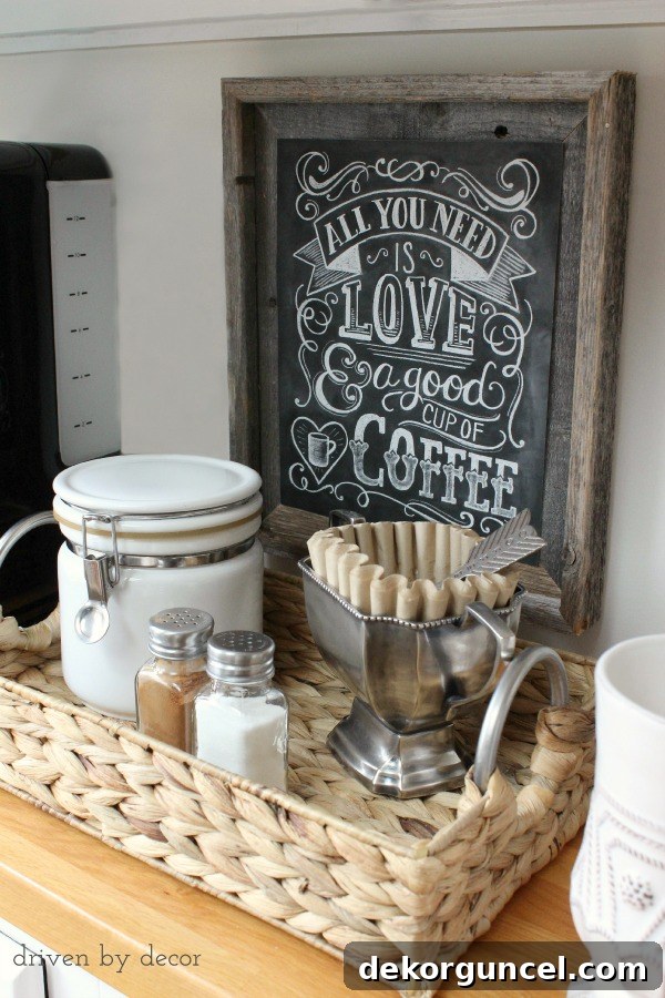 Simple DIY Home Coffee Station