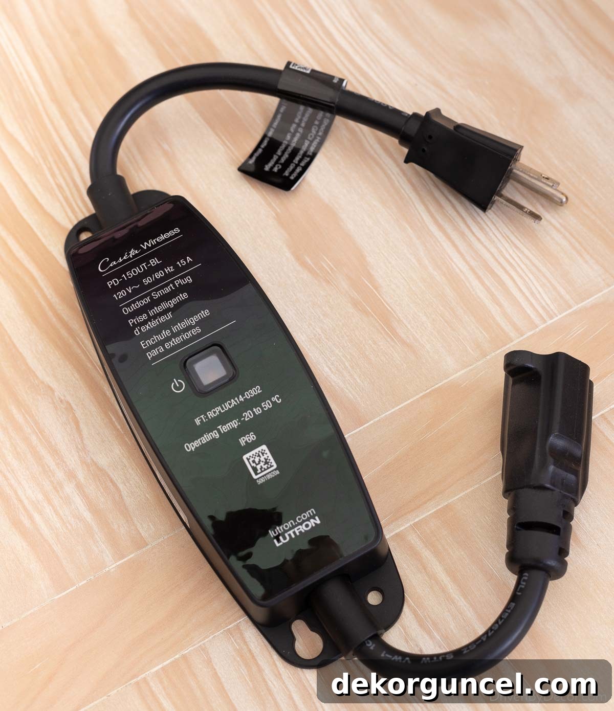 My Serena Smart Shades and Caséta by Lutron Smart Lighting System: My Integrated Smart Home Experience 21 Caséta outdoor smart plug for controlling exterior holiday lights