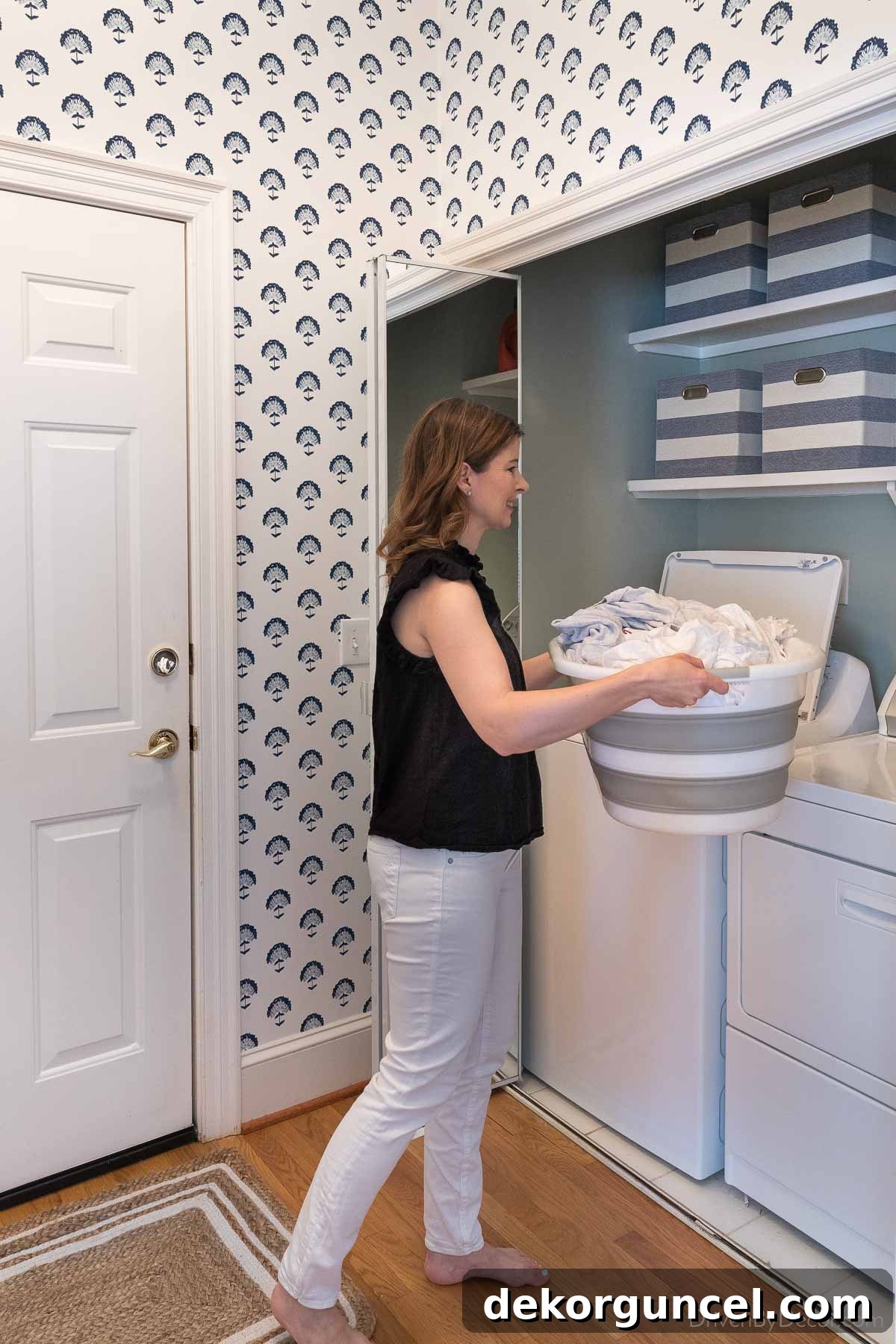 My Serena Smart Shades and Caséta by Lutron Smart Lighting System: My Integrated Smart Home Experience 8 Walking into the laundry room with a basket of laundry, activating the overhead light via motion sensor