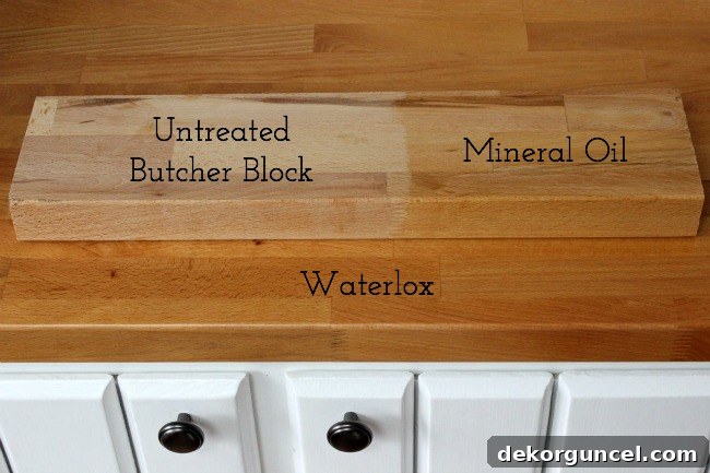 Waterlox vs. mineral oil for treating butcher block countertops