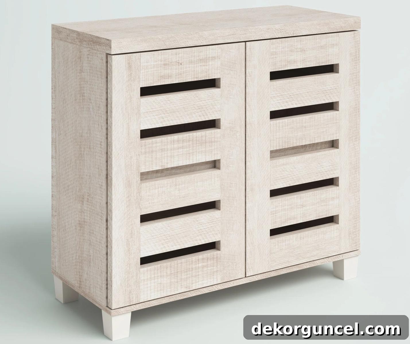 Smart Entryway Shoe Storage Solutions 12 Elegant entryway shoe storage cabinet in a dusty gray oak finish
