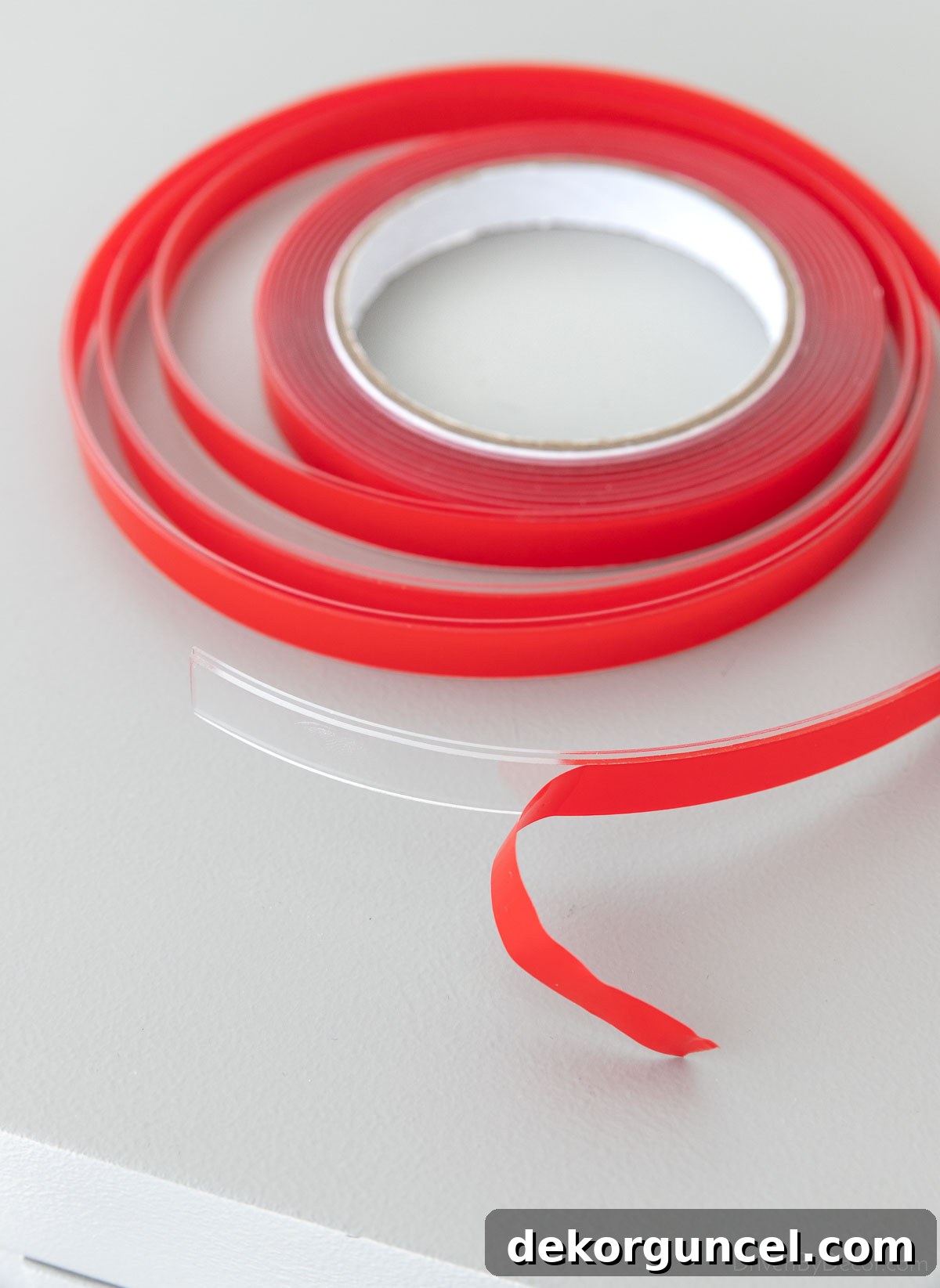 Curtain rod glide tape