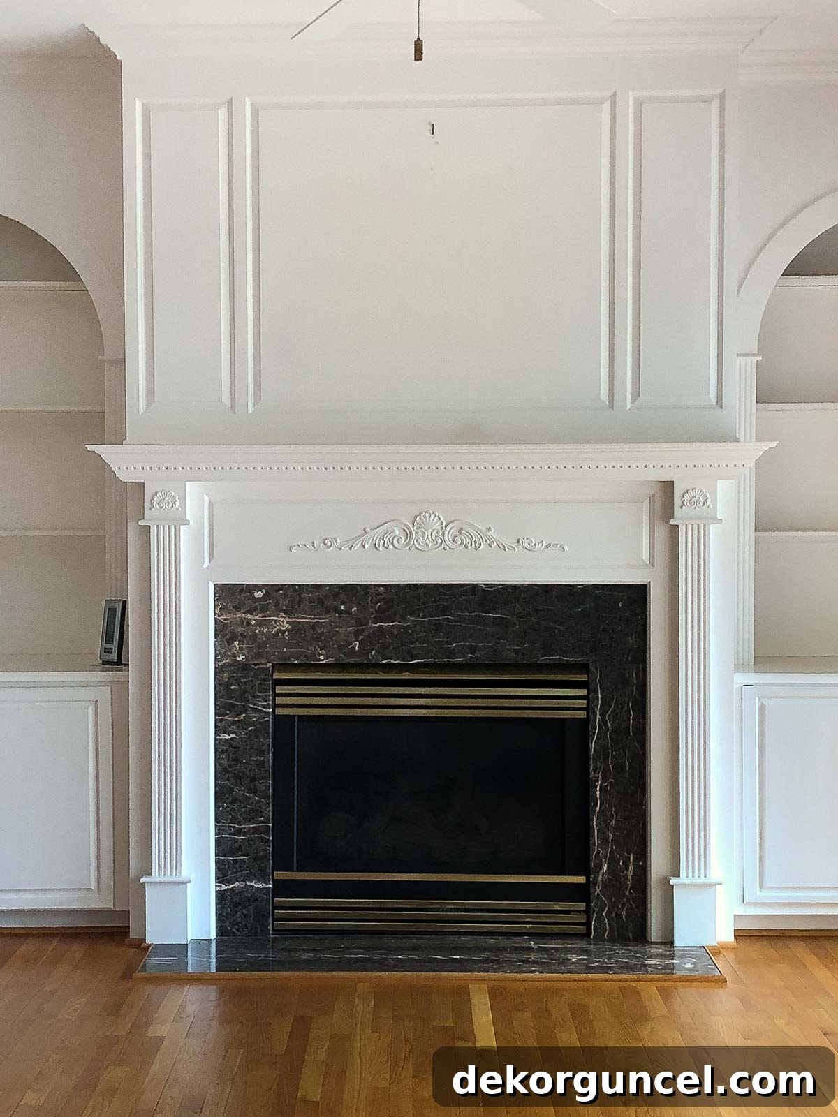 Fireplace TV Mounting Your Guide to Success 12 Our fireplace surround and mantel before renovating