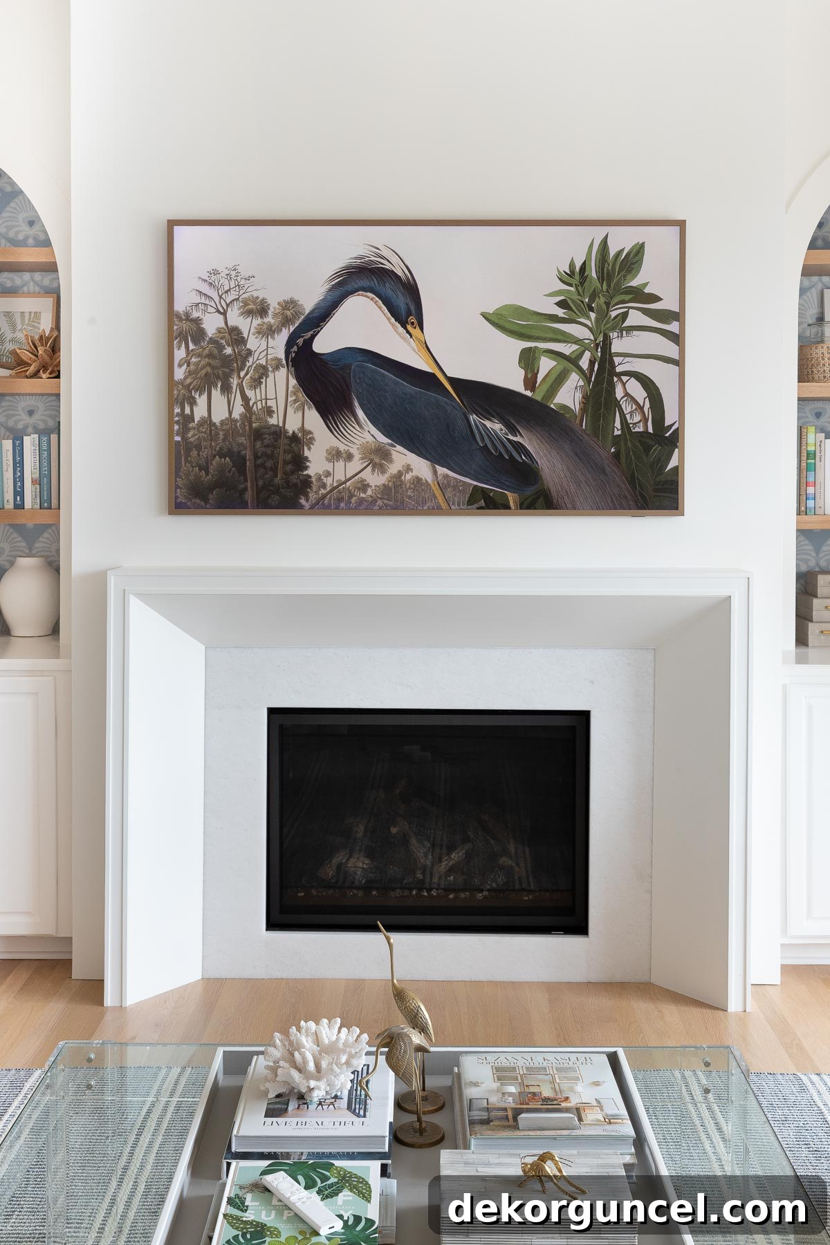 Fireplace TV Mounting Your Guide to Success 13 Our new, more modern fireplace mantel