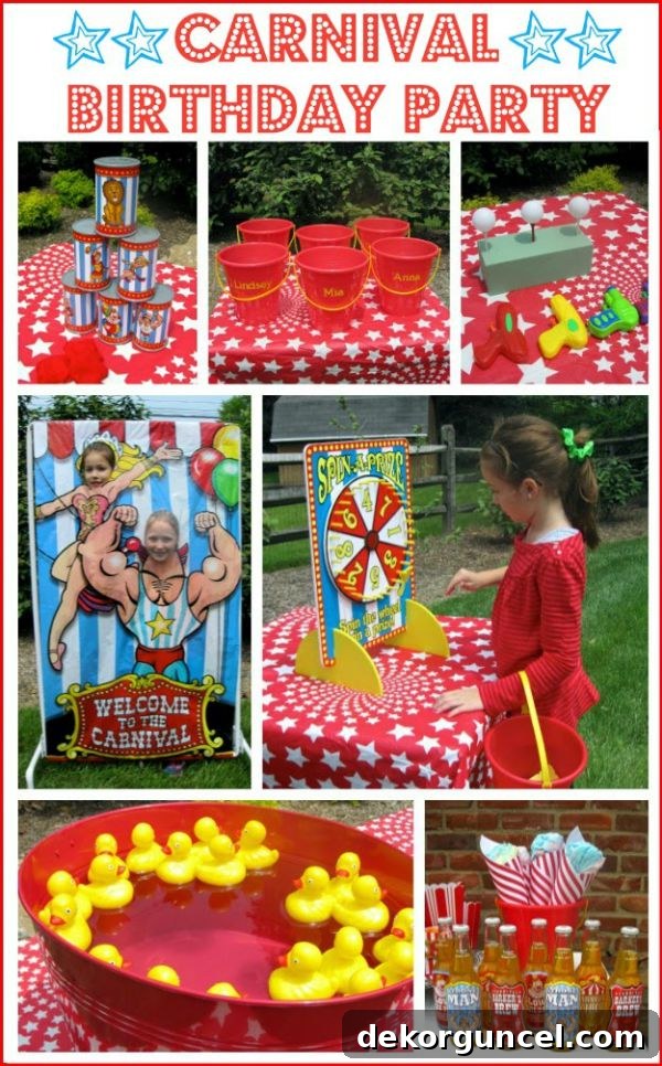 Ideas for how to throw a carnival or circus birthday party
