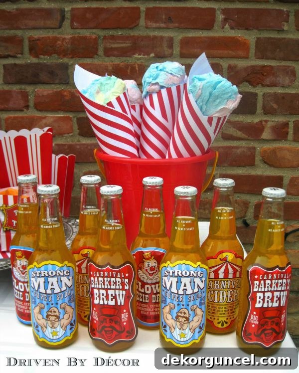 Treats for carnival or circus birthday party