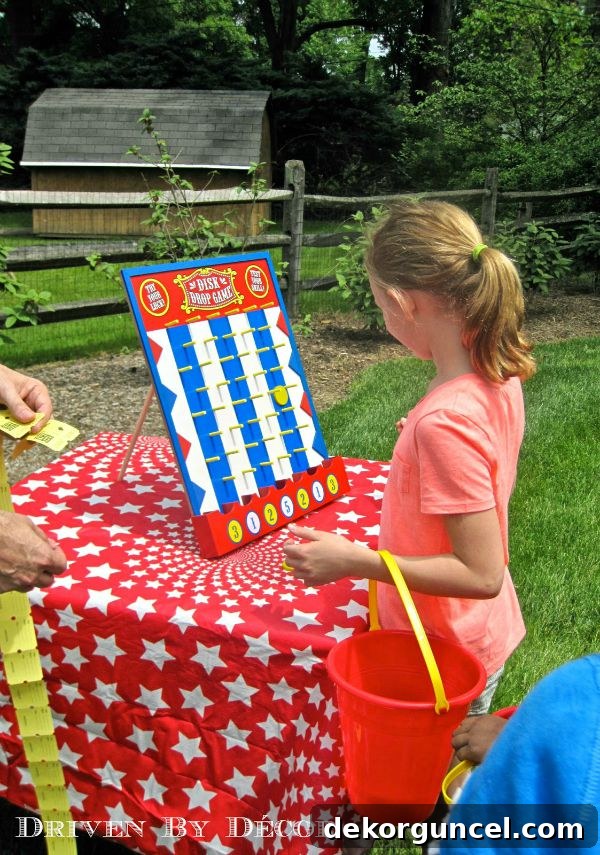 Carnival party drop disk game