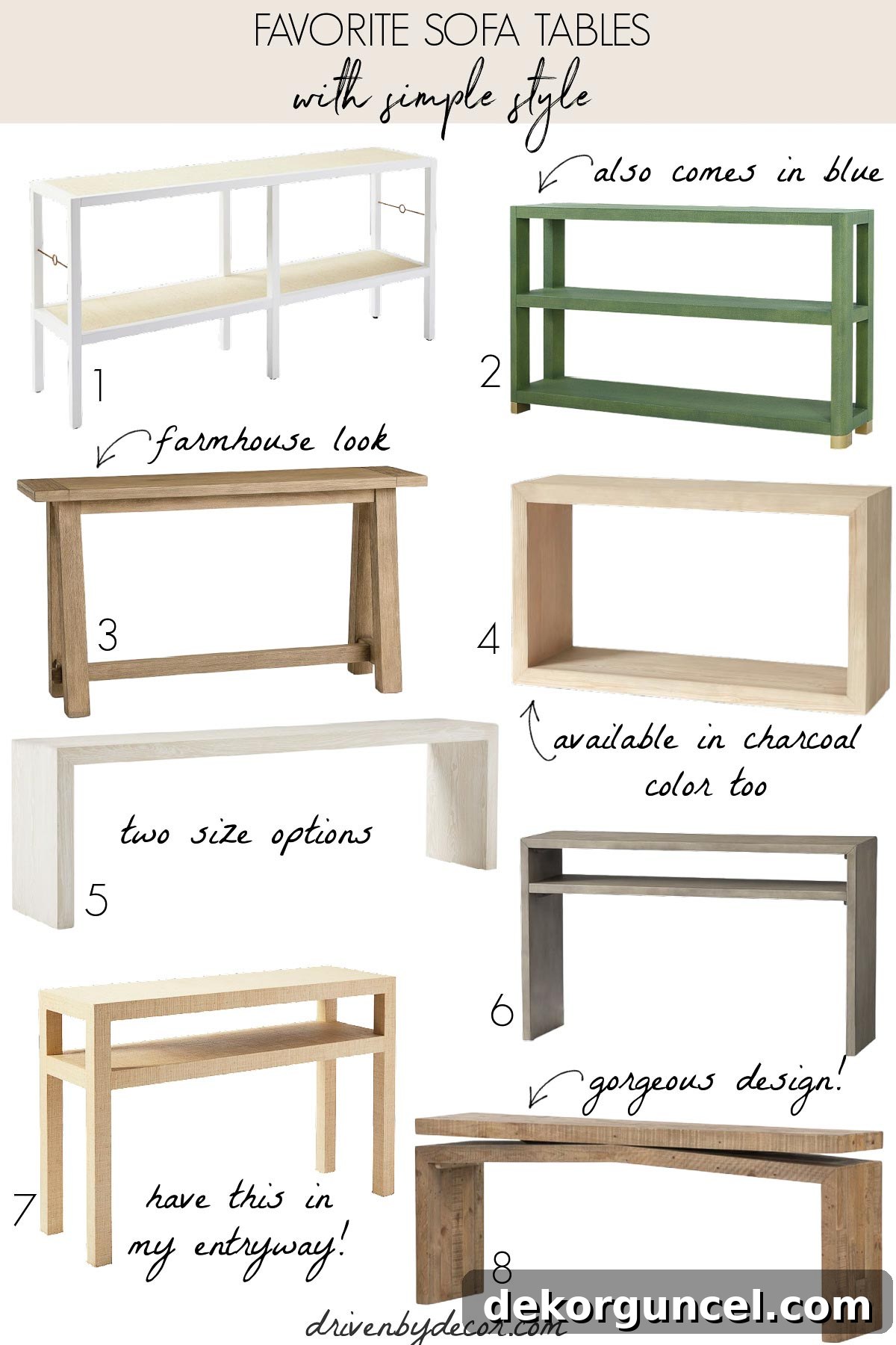 8 behind the couch tables with a simple, clean-lined style