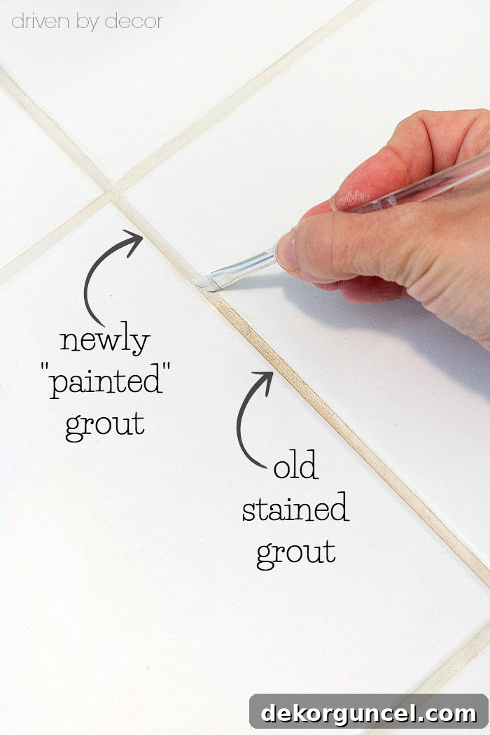 Finally! A way to get your gross, stained grout to look like new! This post shows you how to get it looking clean and like new!