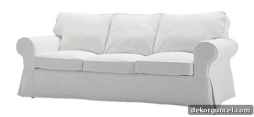 IKEA EKTORP sofa in blekinge white, a stylish and affordable choice for any living room setup