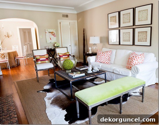 Inviting space showcasing an affordable IKEA EKTORP sofa, beautifully styled with decorative pillows and throws