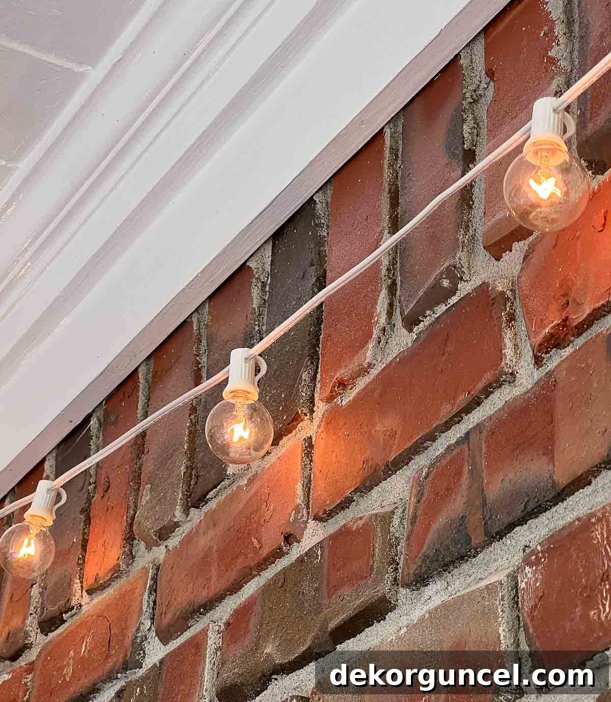 Effortless String Light Decor for Your Covered Patio 4 White string lights on covered patio