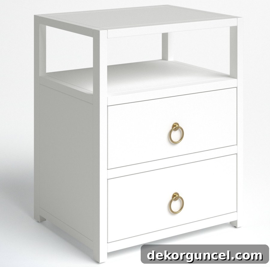 Elevate Your Home Style Top Wallpaper Bathroom Tips and 15 Way Day Essentials 13 Small white two drawer nightstand