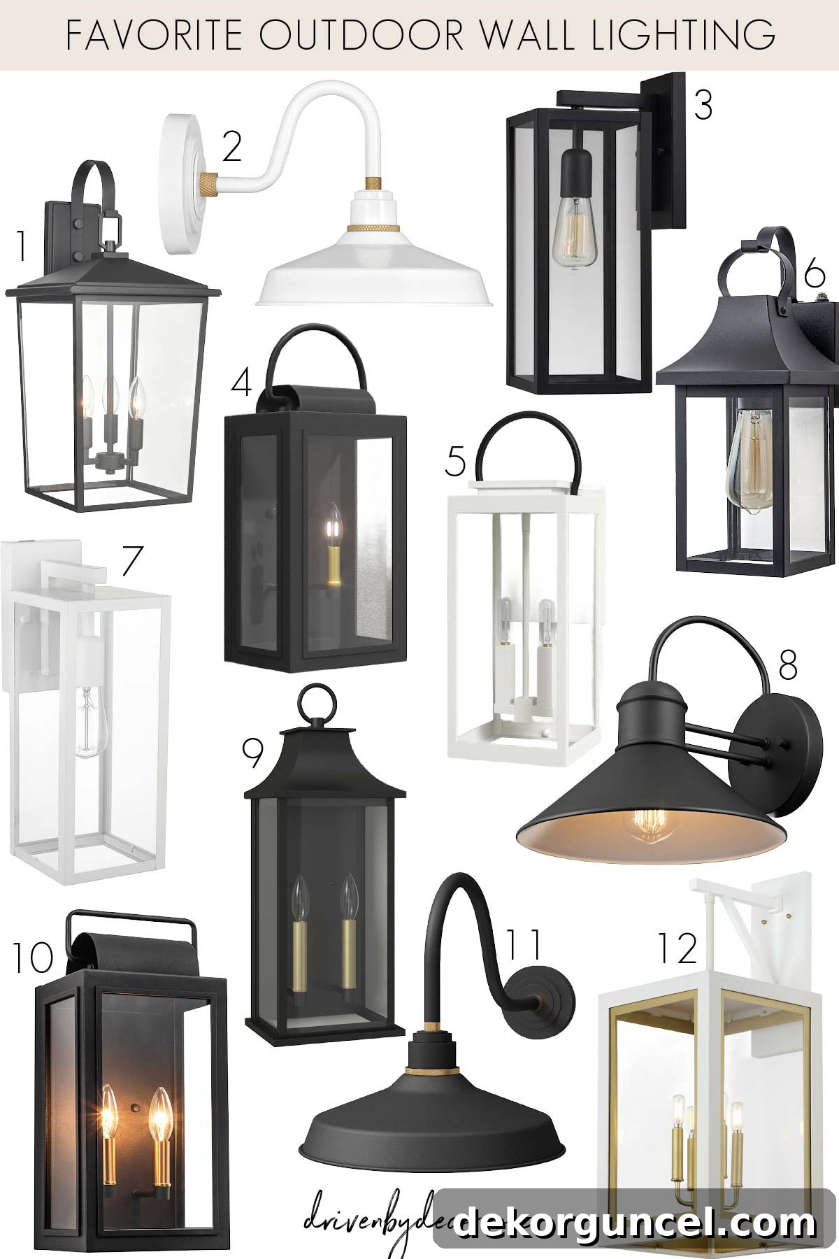 Curated selection of modern outdoor wall lighting fixtures from Wayfair for enhanced curb appeal
