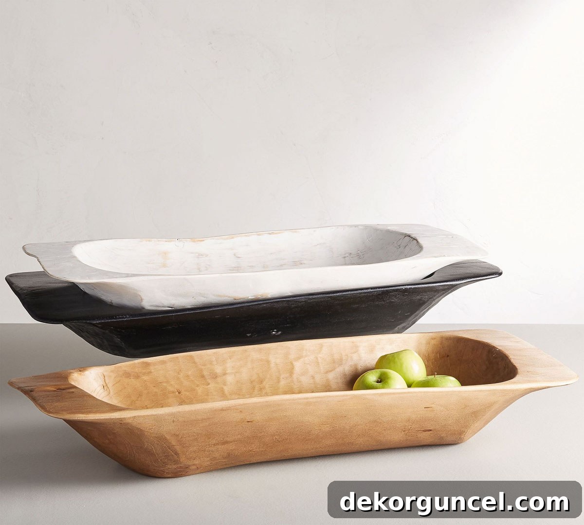 Everyday Dining Table Centerpiece Ideas 6 Dough bowls offering rustic elegance for dining table centerpieces