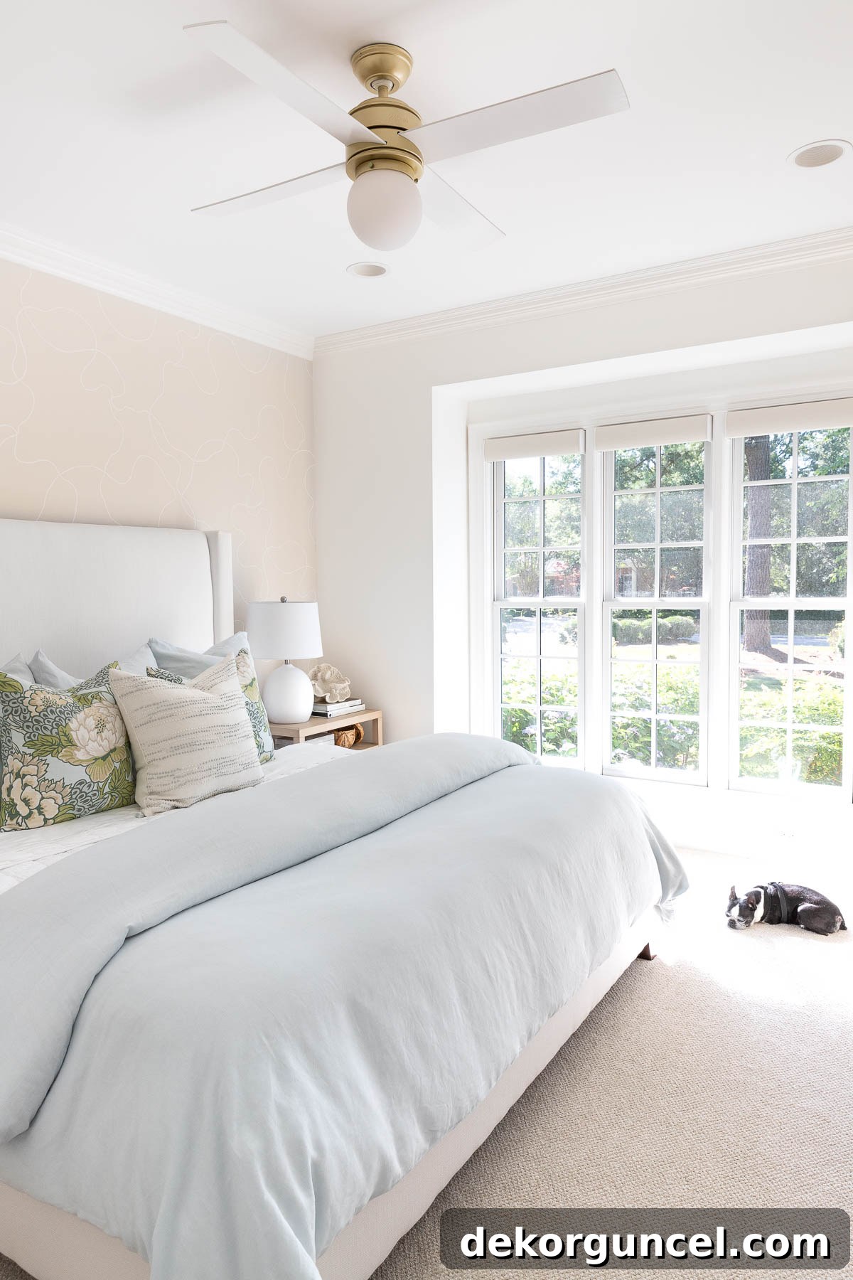 Light blue bedroom