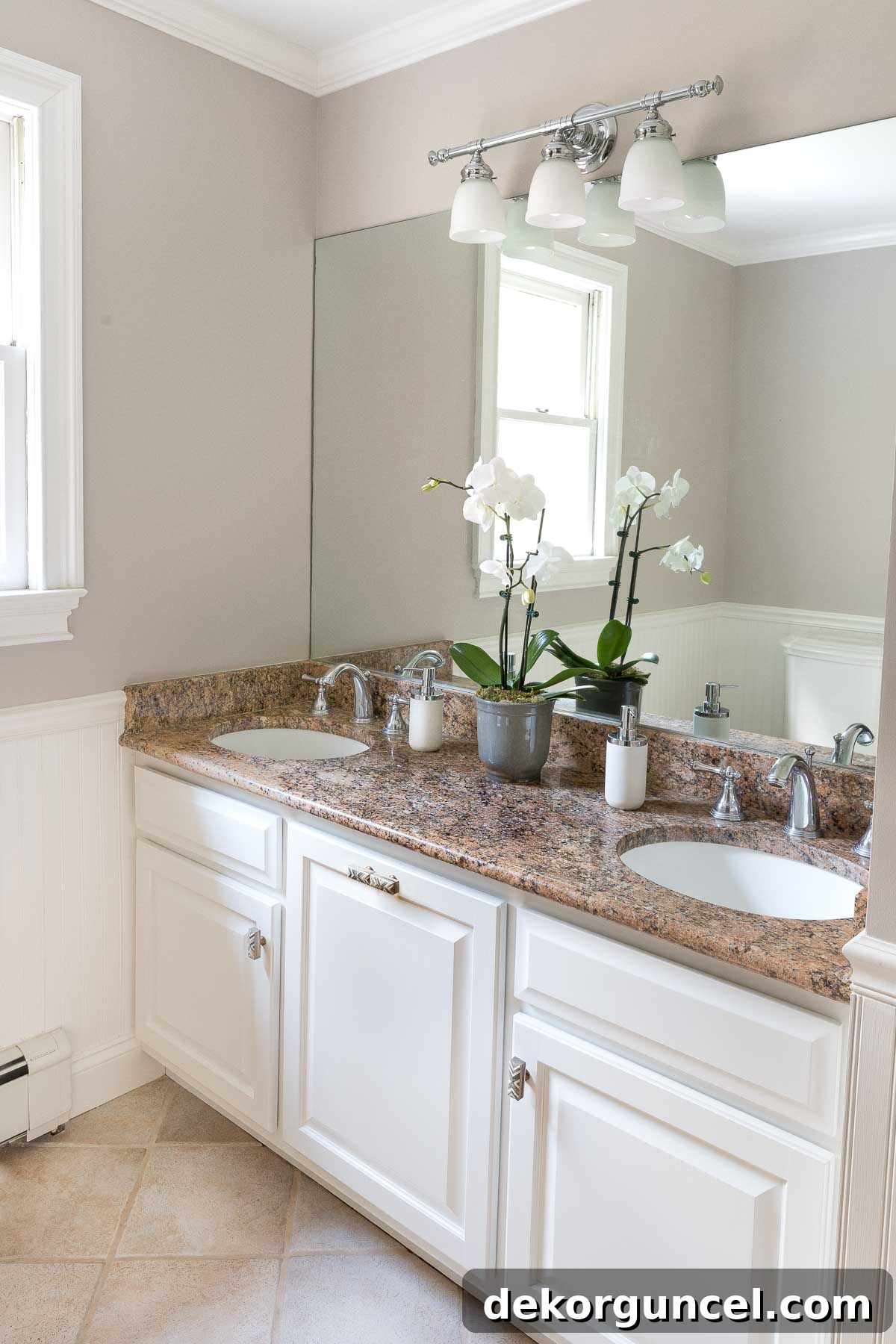 15 Budget-Friendly Bathroom Remodel Ideas 4 Painted bathroom vanity