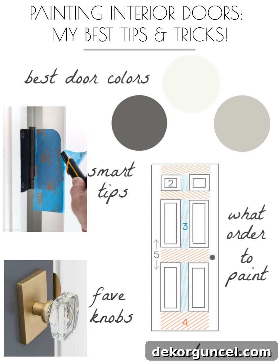 How to Paint a Door: My How-To for Painting Interior Doors!