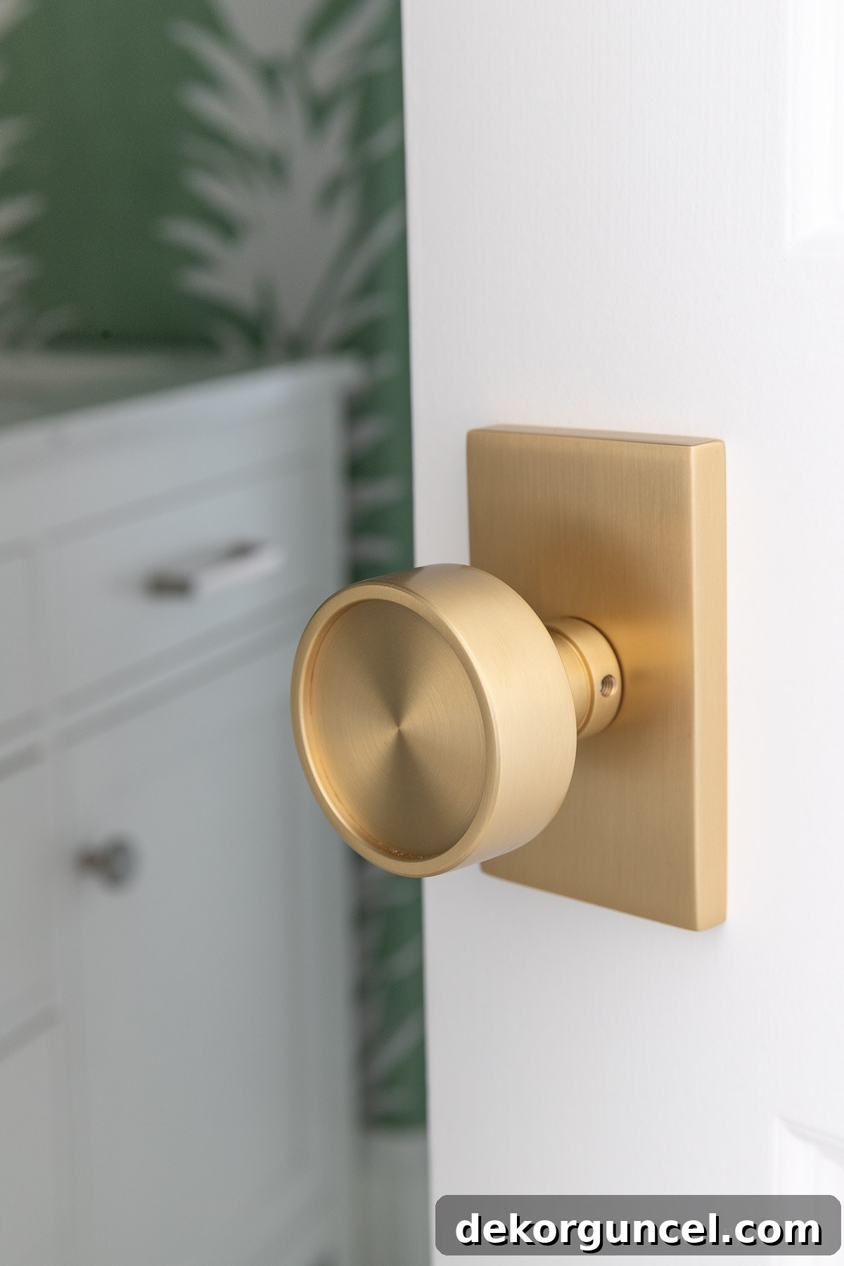 Curate Your Cozy Corner 10 Stylish Bedroom Updates 16 Emtek satin brass doorknob